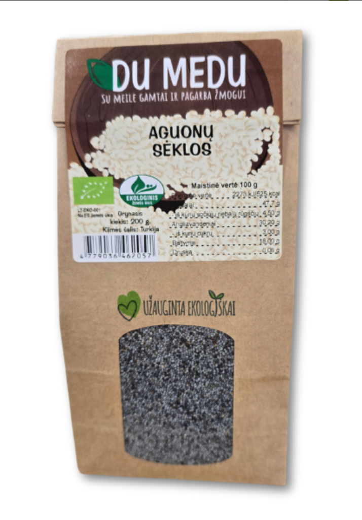 Ekologiškos Aguonos 200g