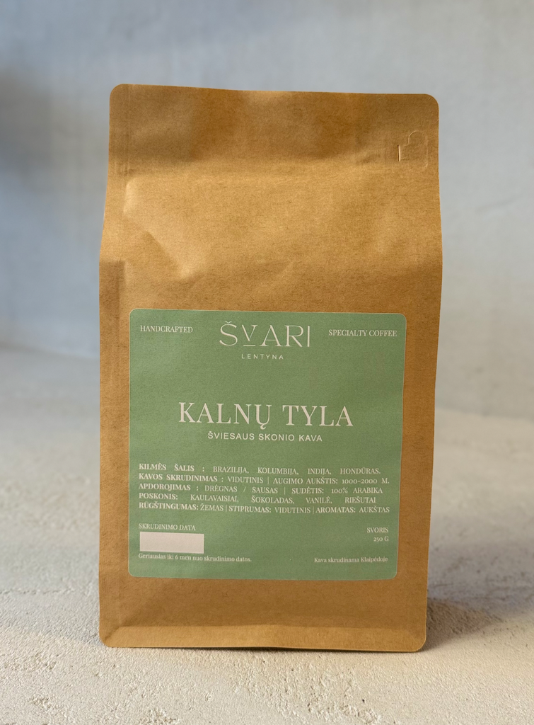 NAUJIENA! Rūšinė kava "Švari Lentyna" (pupelės) 250g